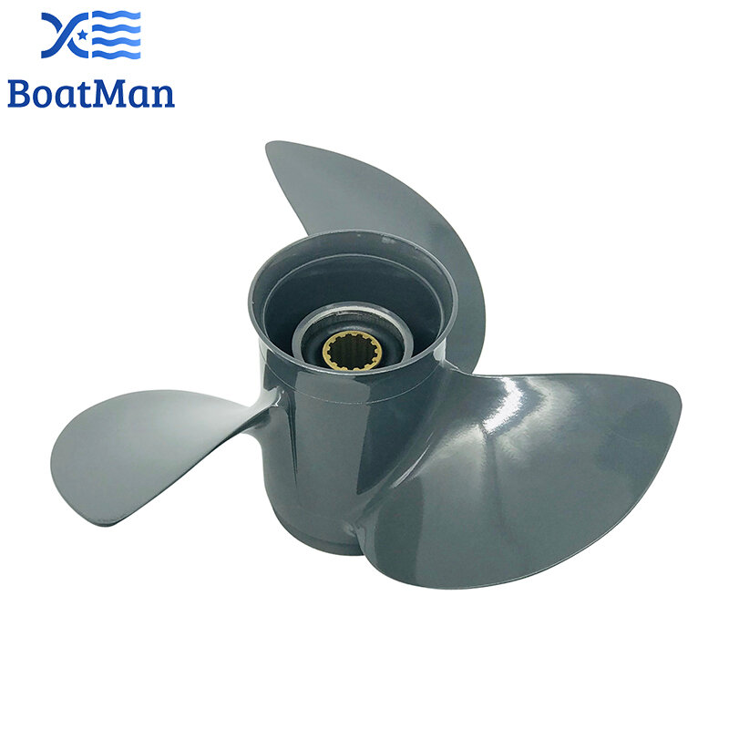 BoatMan® 11 1/4X13 Aluminum Propeller for Honda 35HP 40HP 45HP 50HP 60HP Outboard Motor 13 Tooth Engine RH Boat 58130-ZV5-000-ZA