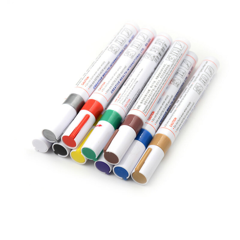 Wodoodporna Marker opona metalowa powierzchnia naprawa farby długopisy kolor Marker do malowania Pen 10 kolorów