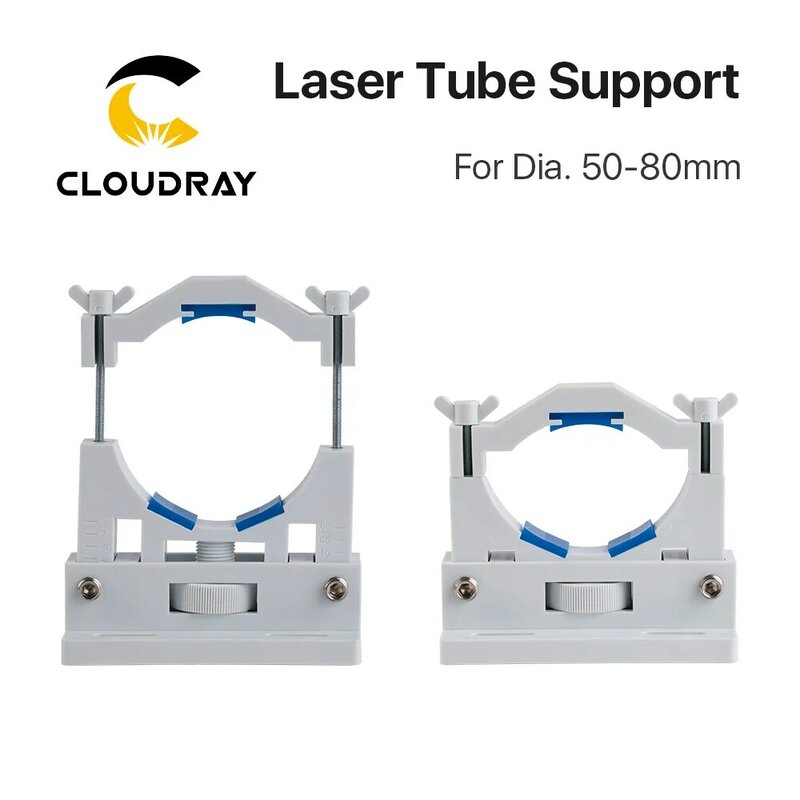 Co2 Laser Buis Houder Ondersteuning Mount Flexibele Plastic 50-80 Mm Voor 50-180W Laser Graveren Snijden machine Model Een