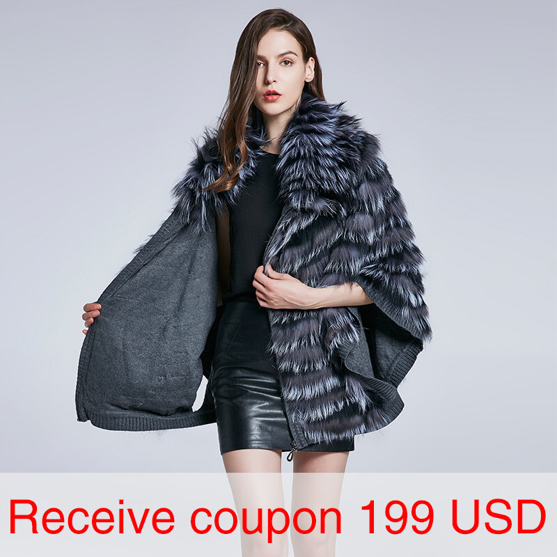 Jkp-女性のための暖かい革のコート,厚くて暖かい冬の毛皮のコート,自然なキツネの毛皮の冬の毛皮のコート