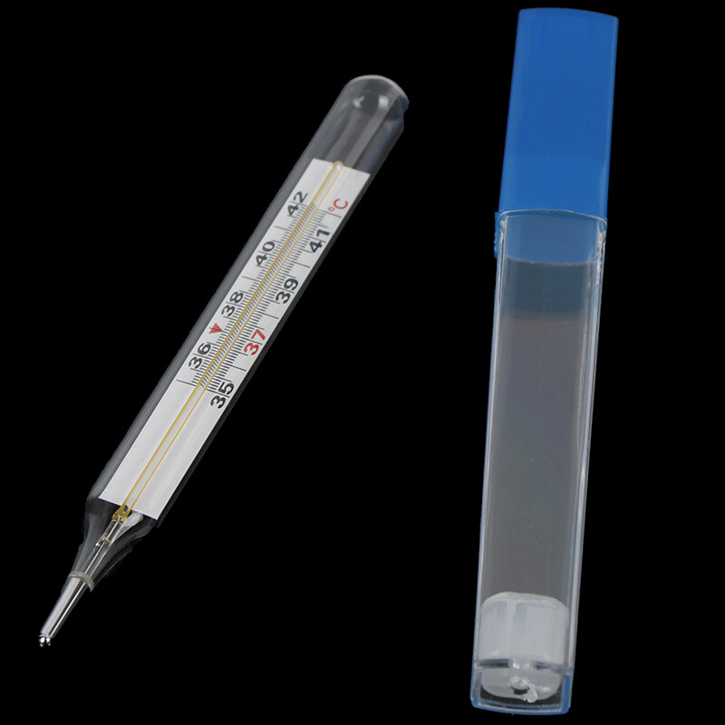 Termómetro de vidrio de mercurio para uso médico, herramienta médica de medición de temperatura con pantalla grande