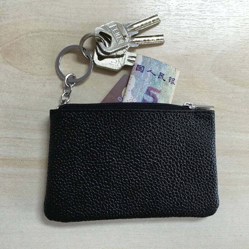 ของแท้กระเป๋าสตางค์หนัง Candy สีกระเป๋าเหรียญขนาดเล็ก Rosy Red Bus Card แพคเกจกระเป๋าซิปที่กำหนดเองชื่อ...