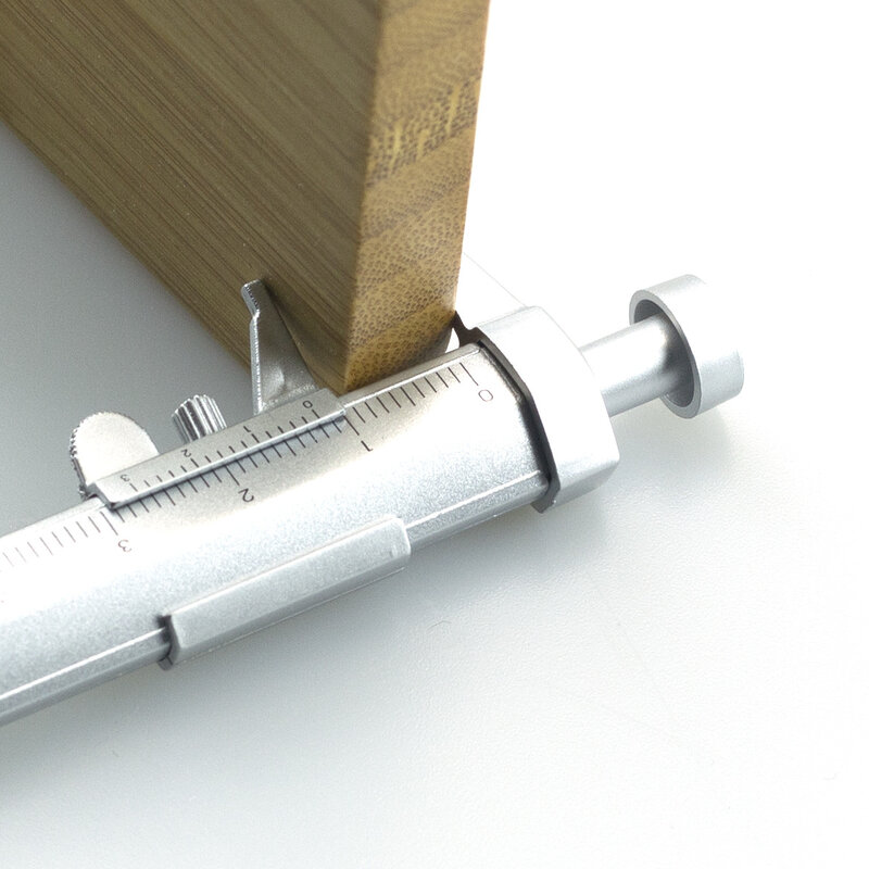 Vernier Caliper Roller Ball Pen, Multifunções Gel Ink Pen, Papelaria Ball-Point, 0,5 milímetros, transporte da gota