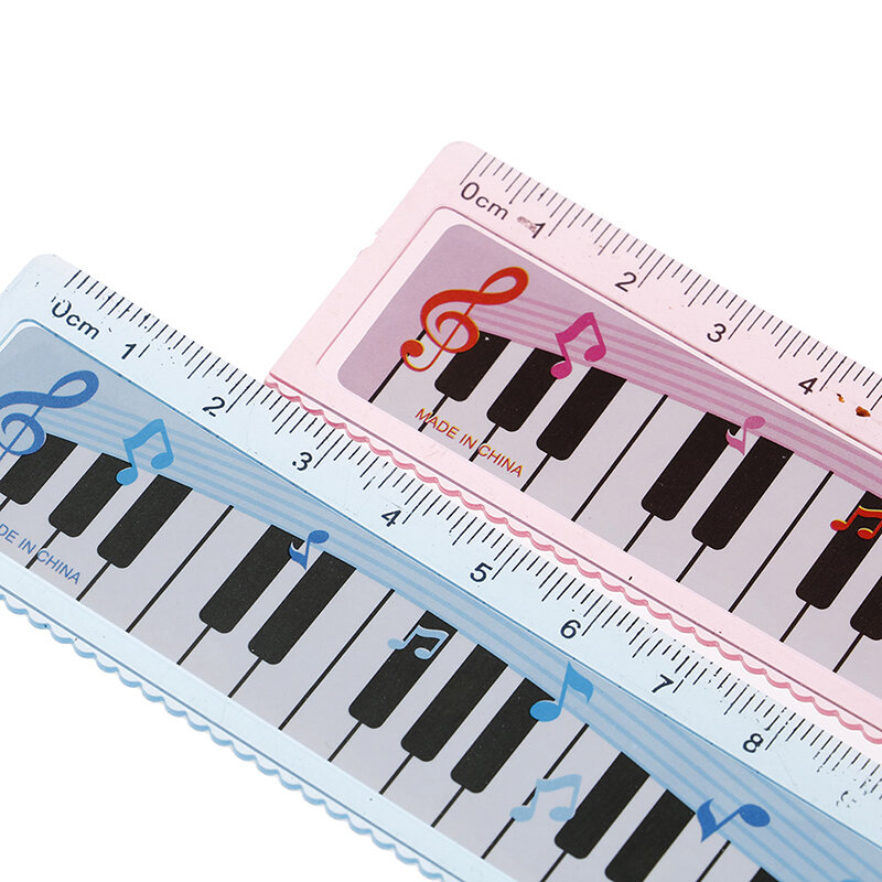 Творческий 15 см Милая 1 шт. мультфильм пианино музыкальная нота линейка закладки для школьных учебников студент правитель подарок линейкой цвет в случайном порядке