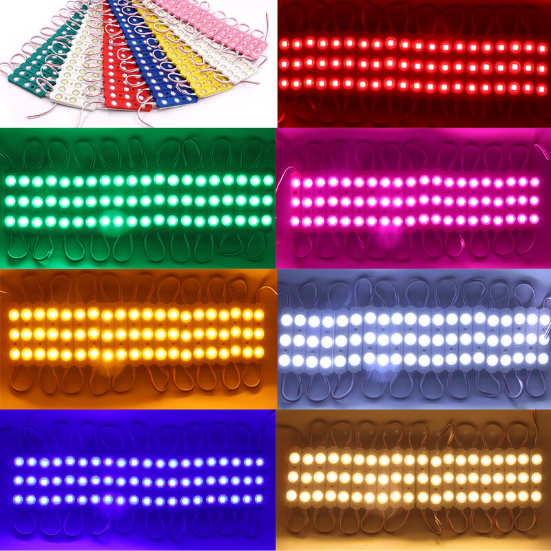 DC12V LED โมดูล SMD5054 Super Bright LED โมดูลแสงสำหรับโฆษณาคุณภาพสูง 3 พิกเซล LED 1 PC 5 10pcs 20pc