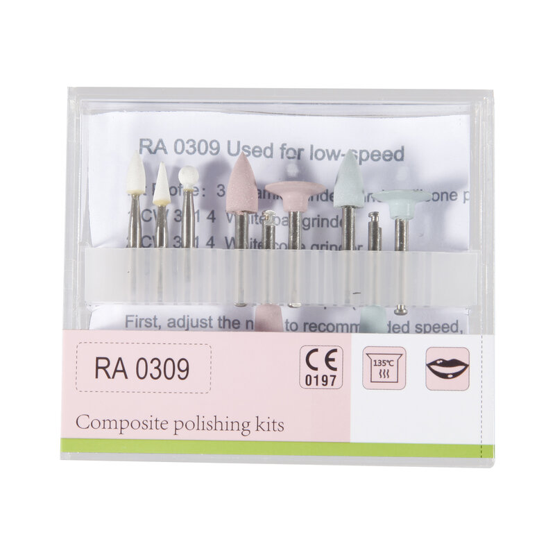 1-5 pezzi manipolo contrangolo dentale a bassa velocità Kit di lucidatura porcellana/composito RA 2.35