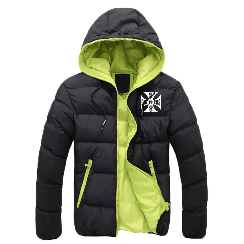 Veste d'hiver en coton à capuche pour homme, parka rembourrée, logo imprimé, style Harajuku, vêtement de sport de haute qualité, 2021