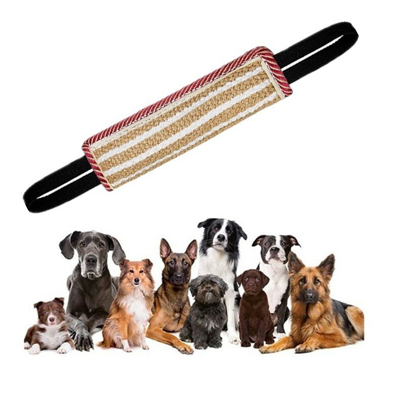 Pet Dog Toy Dog Bite Stick Training Jouet Chien Juguetes Para Perro juta Tug Dog giocattoli per cani di grossa taglia pulizia dei denti interattiva
