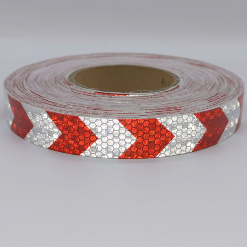 Width25mm Safety Mark Reflective Tape Stickers Car-styling Self Adhesive Warning Tape Automobiles Motorcycle
