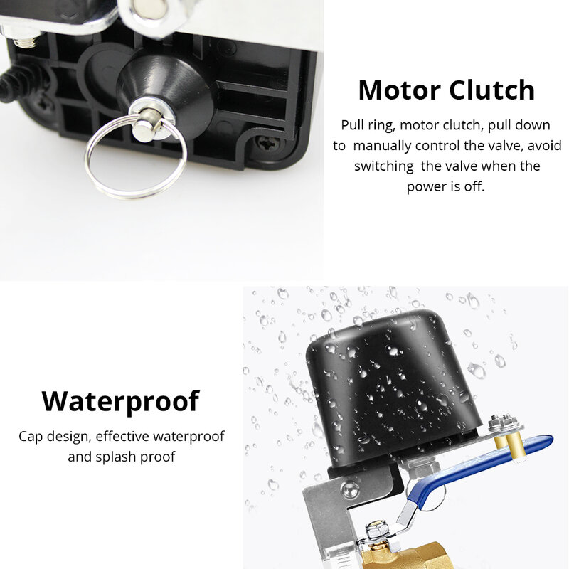 Клапан для воды TuyaSmart Life Zigbee, газовый клапан с автоматическим умным поливом и отключением/включением, работает с Alexa Google Home