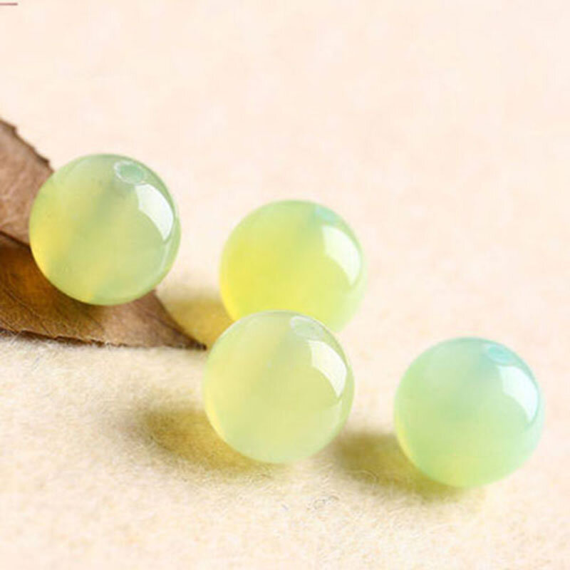 Clip de quartz d'agate verte pomme naturelle, perle unique, bijoux de bricolage, exécutif, 4A