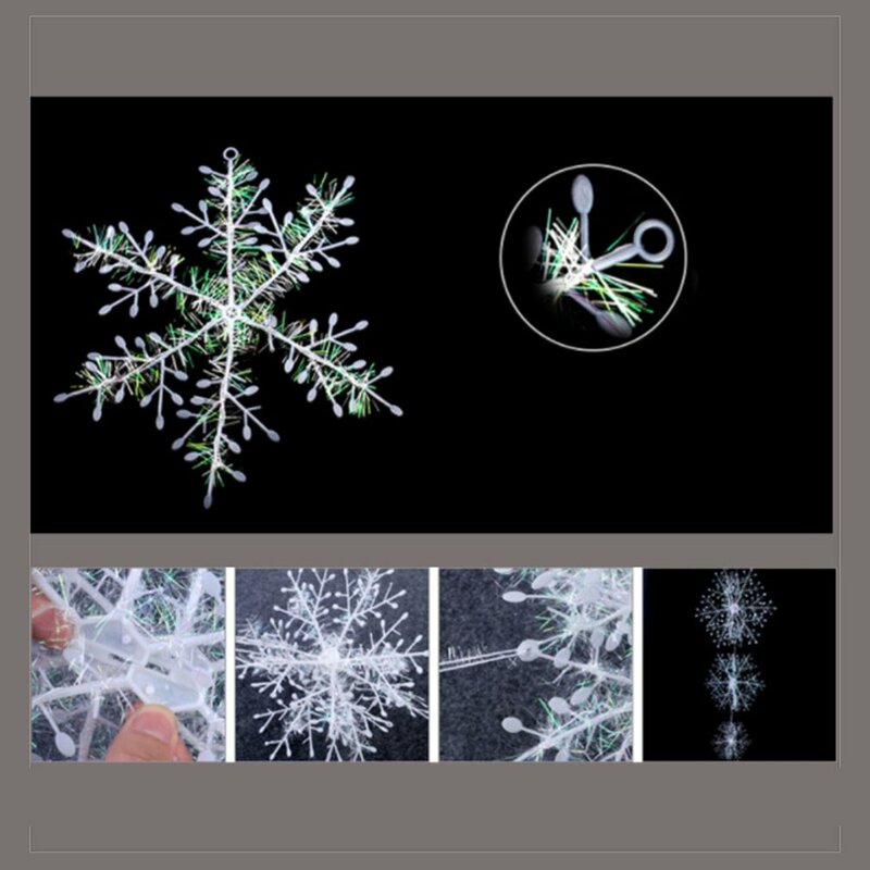 Christmas Tree Decoration Classic Charming White Snowflake Party Holiday Christmas Ornaments Home Decor