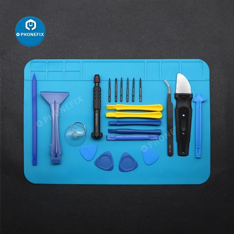 Professional Mobile Phone Screen Opening Repair Set Screwdriver Pry Suction Cup Insulation Pad Disassemble Tool for iPhone