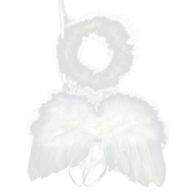 Baby Engel Flügel mit Stirnband Foto Schießen Zubehör Neugeborenen Fotografie Requisiten Outfits Set Fotografia Kostüm