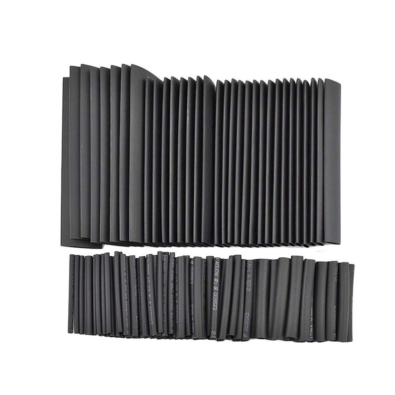 127/164PCS Assorted Electrical Wire Terminals Insulated Crimp Connector Spade Ring Set Heat Shrink Sleeving Tube Wire