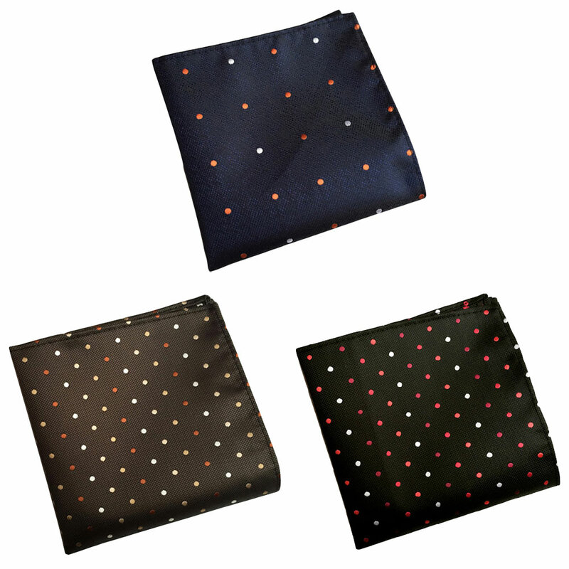 3 упаковки мужских классических носовых платков в горошек, с цветочным рисунком, квадратный носовой платок для свадьбы BWTHZ0362