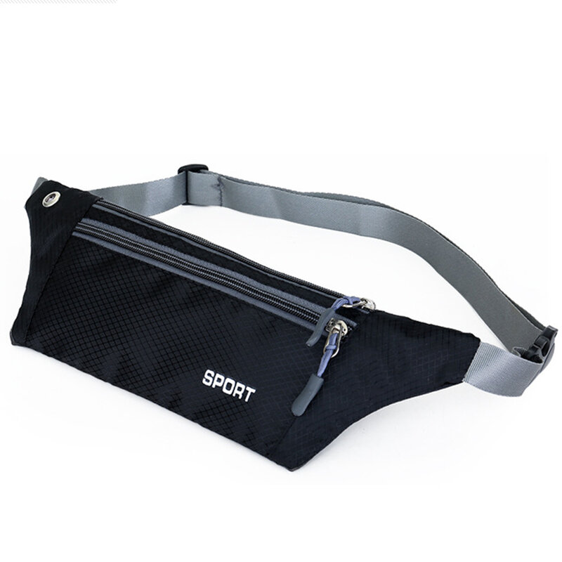 Ultra-บางกีฬากระเป๋ากันน้ำ Messenger กระเป๋าเอวกระเป๋ากระเป๋า Jogging Anti-Theft Pack กลางแจ้งเข็มขัดกระเป๋า