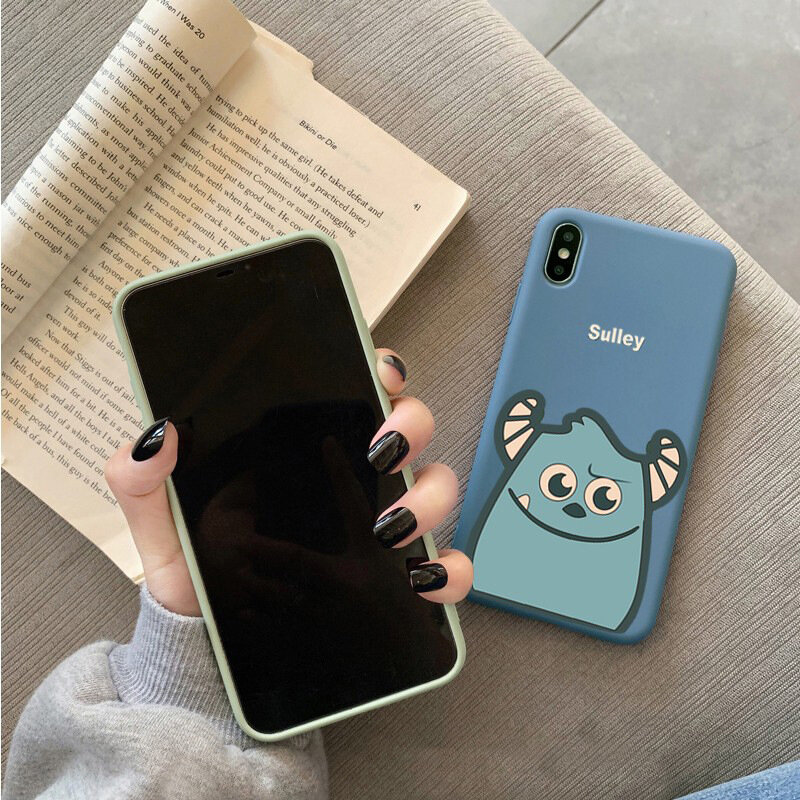 Cartoon Toy Story Sulley Mike Phone Cases For iPhone 6 S 6S 7 8 Plus X XS MAX XR Case Soft TPU Cover Case For iPhone 11 Pro MAX