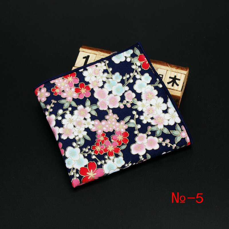 2020 neue Stil Baumwolle Retra Mode Tasche Platz Vintage Taschentuch Vögel Blume Sterne Blätter 24*24cm Taschentücher Handtuch casual