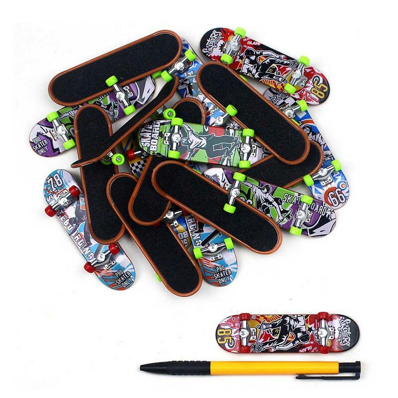 Plástico Mini Skate Finger Skate, Novidade Gag Brinquedos, Fingerboard de Alto Desempenho, Brinquedo Pequeno, Único