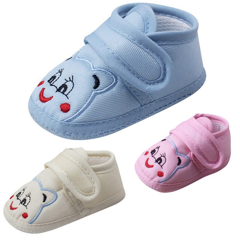 Newborn Baby Girl Boy Shoes Soft Sole Cartoon Anti-slip Shoes Comfortable Cotton Toddler Baby Shoes Baby First Walk zapatos