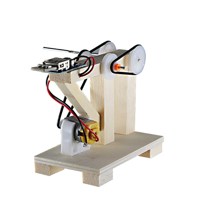 Новый DIY светодиодный светильник для детей, научный эксперимент, Электромагнитная Индукционная деревянная лампа