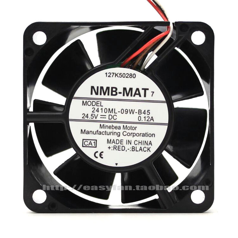 Ventilador de fotocopiadora NMB 2410ML-09W-B45, 6CM, 6025, 24,5 V, 0.12A, original, nuevo