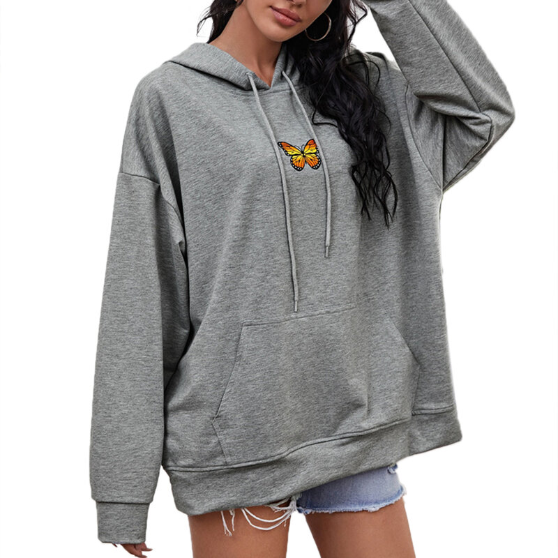 Sweat-shirt à capuche à manches longues pour femmes, nouveau Style décontracté avec lettres imprimées, couleur arc-en-ciel assortie, 2020