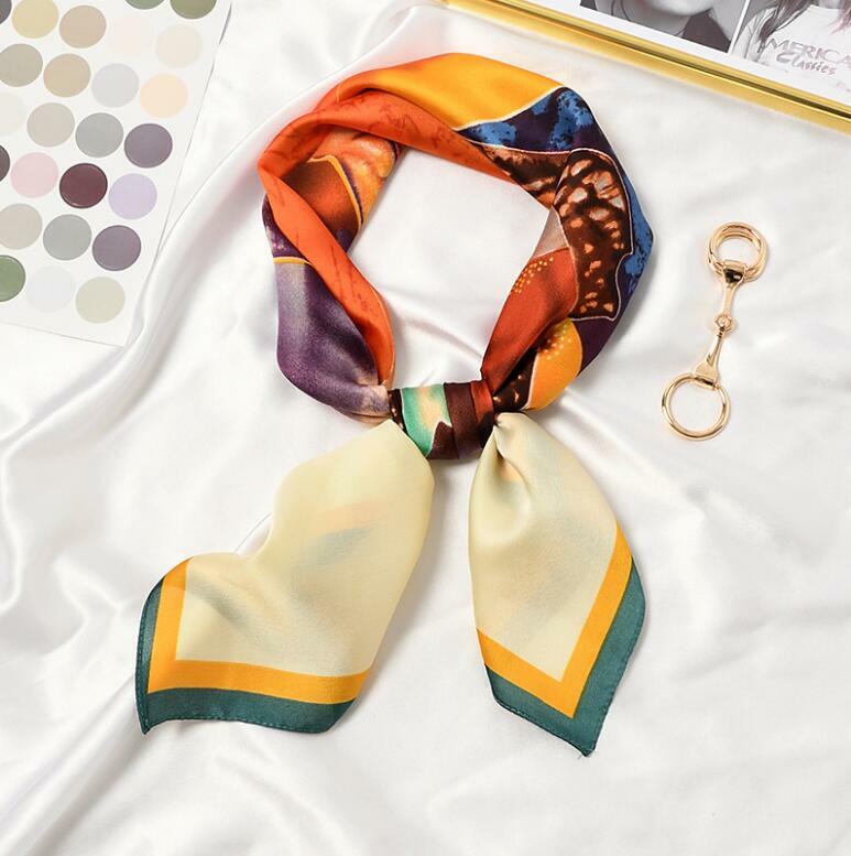 Квадратный шарф с абстрактным принтом в виде бутылки, Женская бандана, повязка на голову, Женская шаль, модный шейный платок, 2021