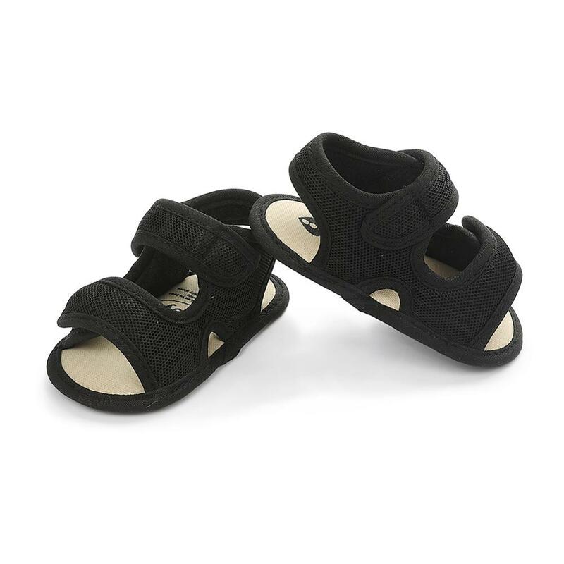 Летняя детская обувь для новорожденных мальчиков и девочек; Однотонные дышащие Нескользящие сандалии; Обувь на мягкой подошве для малышей