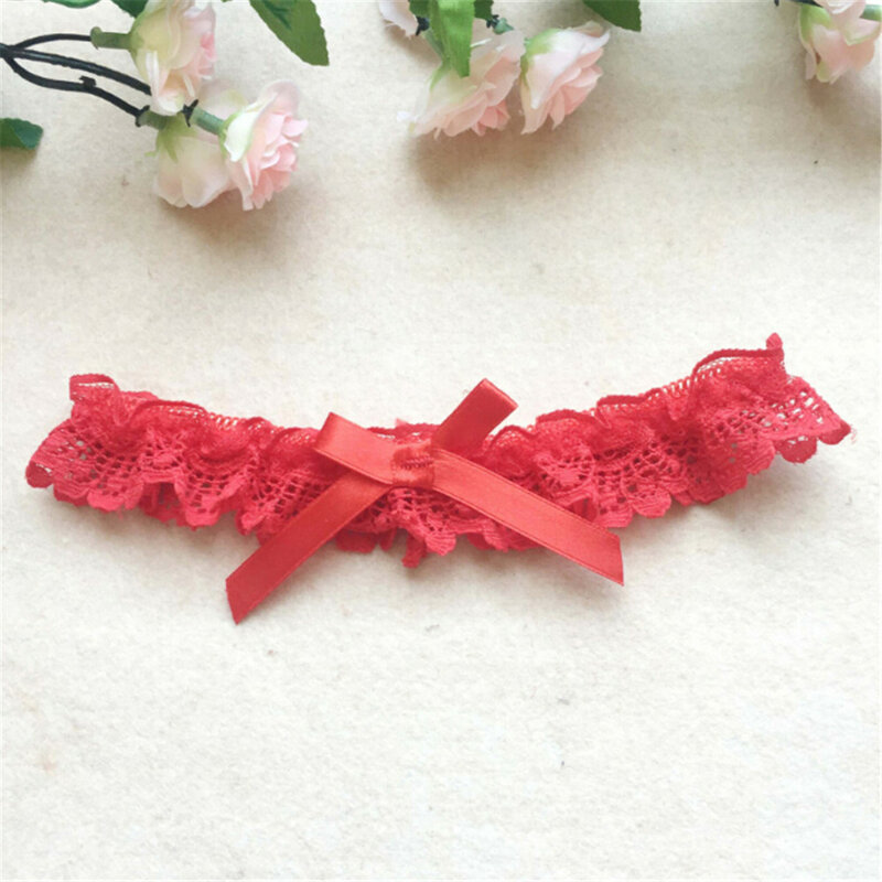1PC Sexy Wedding Party Bridal Lingerie Cosplay Leg Garter Belt Suspender Women Girl Lace Floral Bowknot