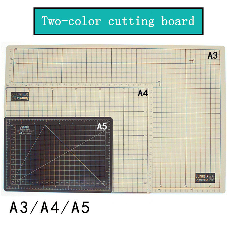 A3/A4/A5 tagliere tagliere curativo automatico bifacciale bicolore modello studente rilievo per incisione manuale in Pvc fai-da-te