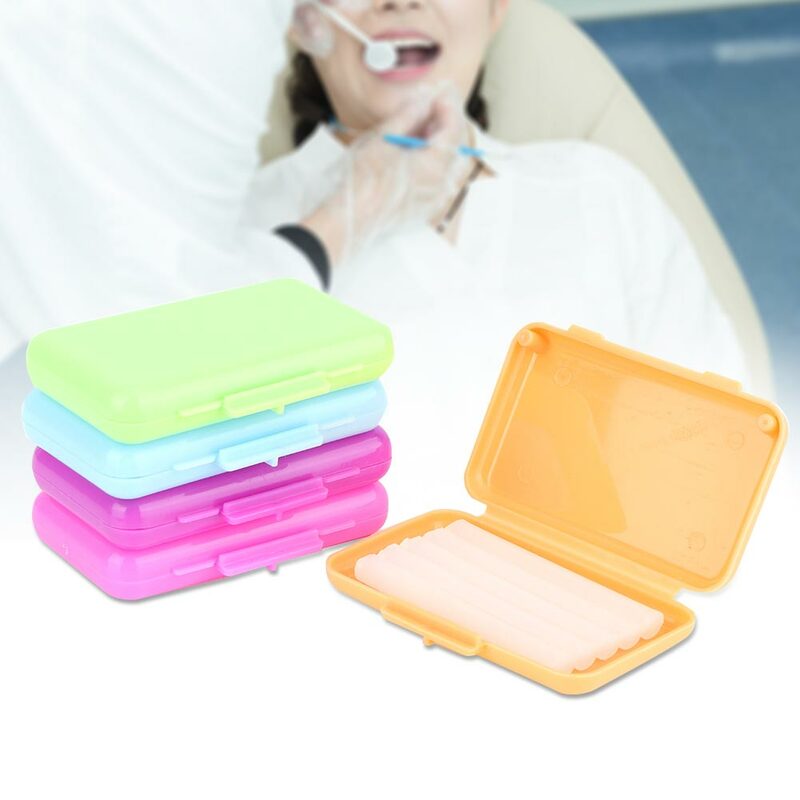 5 صندوق الطبية دعامة مرتديها حامي الإغاثة الشمع لتقويم الأسنان الأسنان العناية بصحة الفم منع قرحة الفم تنظيف الأسنان