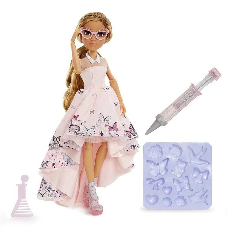 Originele Prinses Pop 28Cm Echt Project Mc2 Pop Met Accessoire Glazen Ogen Dress Up Pop Plastic Poppen Bjd Pop