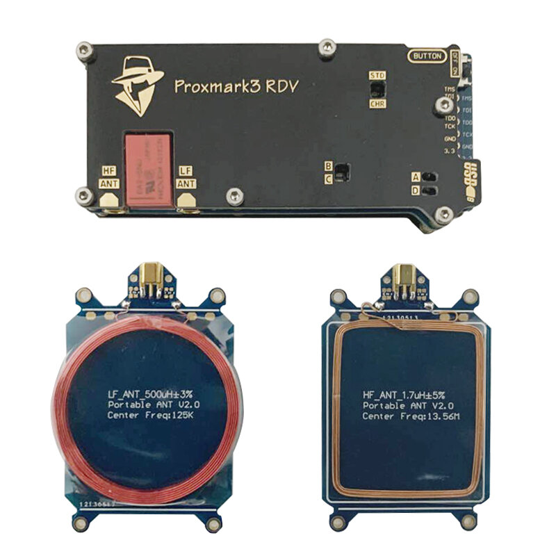 Proxmark3 V2 DEV Kits RFID Programmer Cloner Duplicator Reader Writer UID T5577 NFC Copier Proxmark 3 Clone Duplicator
