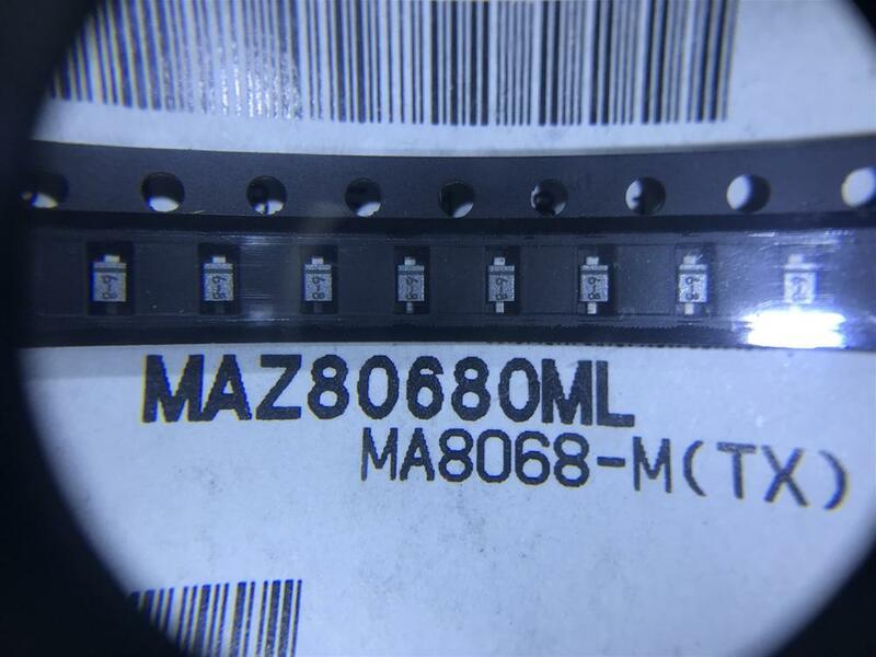 10 pz MAZ80680 MAZ80680ML MA8068-M(TX) diodo ZENER 6.8V 150MW SMINI2 nuovo originale 100% qualità