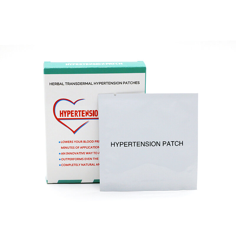 Parche de hipertensión Herbal chino para reducir la presión arterial 14 Uds./cajas parche de presión arterial baja
