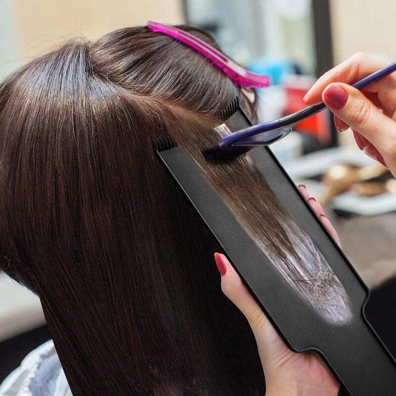 3 Buah Potongan Panjang Rambut Highlighting Papan Tukang Cukur Datar Atas Papan Dayung Sisir untuk Mewarnai Rambut DIY Warna Penata Rambut untuk
