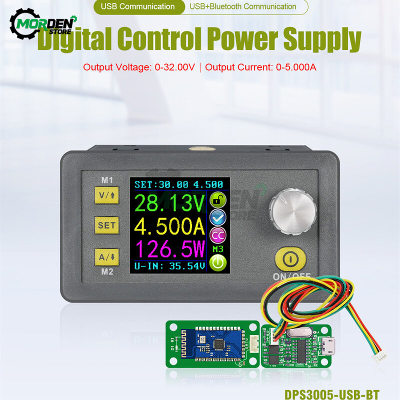 Модуль источника питания DPS3005 DPS5005, программируемый понижающий модуль постоянного напряжения и тока, преобразователь напряжения, вольтметр