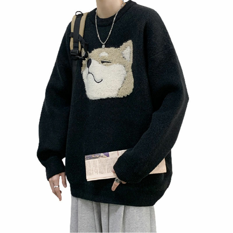 BiggOrange Свободный пуловер вязаный свитер женский джемпер пуловер в стиле хип-хоп Харадзюку Повседневный Белый свитер для женщин зимняя одежда