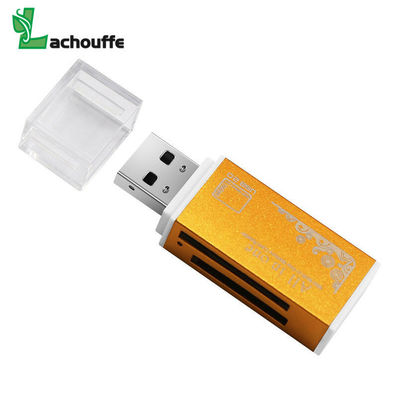 Adaptor Pembaca Kartu Memori 2.0 USB Mikro Multi Semua Dalam 1 untuk Pembaca Kartu Mikro SD SDHC TF M2 MMC MS PRO DUO