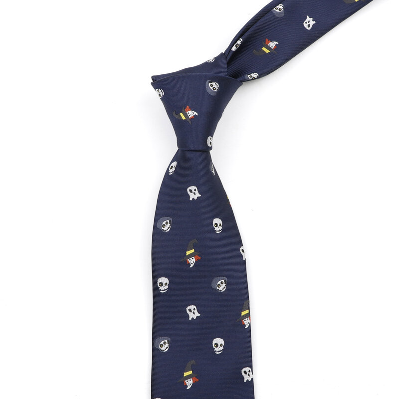 Gravata Jacquard de microfibra masculina gravata tecida animal, planta, caveira, flor, festa de casamento, dia do pai, presente de aniversário, design moderno