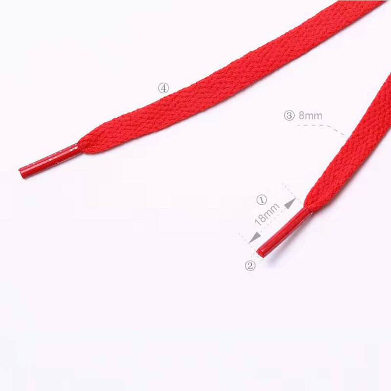 0.8/1/1.2/1.5/1.8M Colored Shoe Laces Sneaker Flat Shoelaces Hiking Boots Shoe Strings Colored Shoe Laces For Sneakers Laces New
