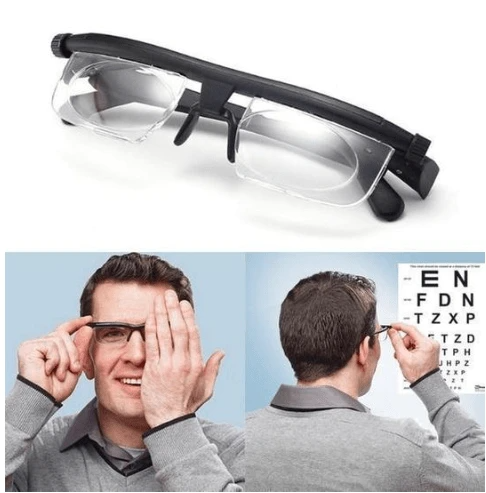 -3 bis + 6 Dioptrien Myopie Gläser Lesebrille Einstellbare Brennweite Lesebrille Fokus Einstellbar Brillen Dropship
