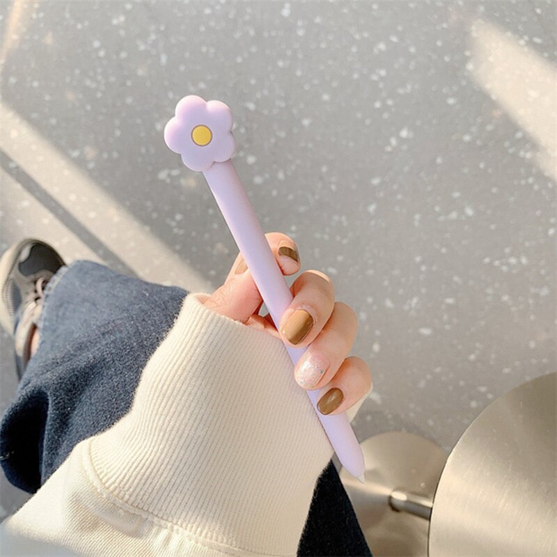 Kawaii ซิลิโคนนุ่มน่ารักสำหรับ Apple ดินสอ1 2 Gen แท็บเล็ต Touch ปากกา Stylus ฝาครอบ Anti-Fall สำหรับแอปเปิ้ลดินสอ1st/2nd