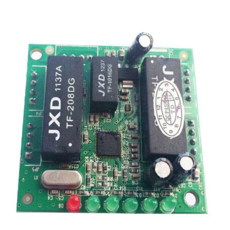 Placa de circuito do interruptor dos ethernet do mini design para o módulo 10/100mbps 5 do interruptor dos ethernet