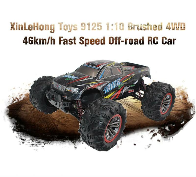 Xinlehongおもちゃrcカー9125 2.4グラム1:10 1/10スケールレーシングカー超音速トラックオフロード車バギー電子おもちゃ