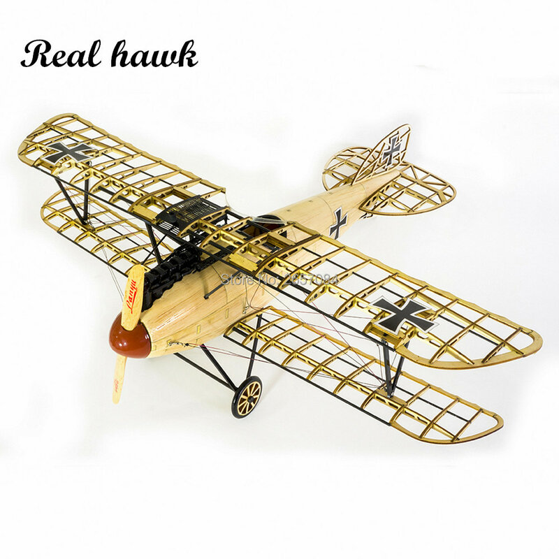 Modelo de avión estático Albatros de 500mm de envergadura, aeromodelismo de madera de Basla cortado con láser para decoración de colección