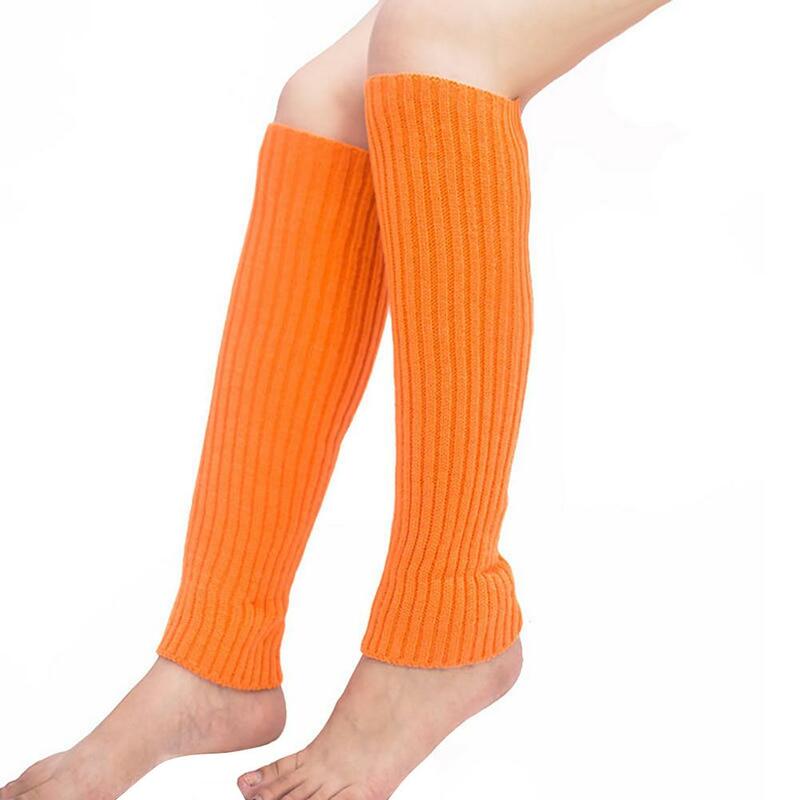 Bein Wärmer Komfortable Bein Wärmer Ärmeln Für Frauen 80s Neon Stricken Rippen Beinlinge Verschiedenen Farben Perfekte Winter Geschenk