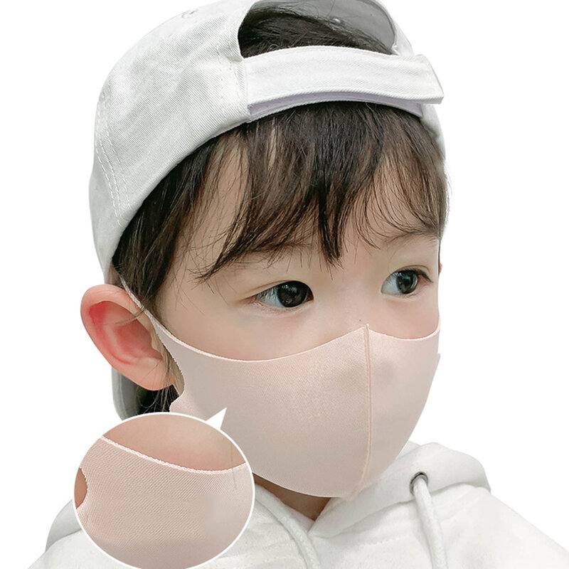 5Pcs/set 4-11 Years Kids Children Mouth Masks Anti Pollution Mask PM2.5 Air Dust Face Masks Washable Reusable Mouth Cover